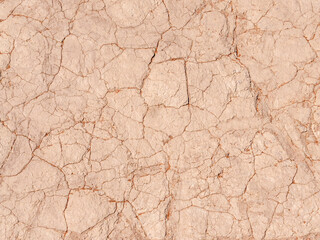 View of the salt-clay soil in Deadvlei. The Deadvlei is part of the Sossusvlei in Namibia