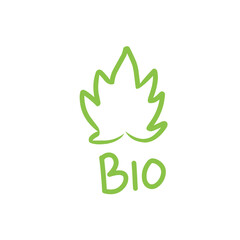 leaf bio logo symbol icon