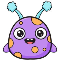 Cute cartoon monster illustration