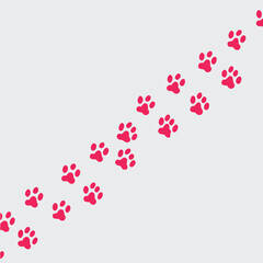 
Pet Paw Prints Pattern