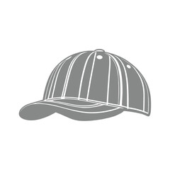 Baseball Cap Silhouette Illustration