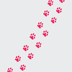 
Pet Paw Prints Pattern