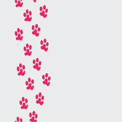 
Pet Paw Prints Pattern