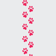 
Pet Paw Prints Pattern