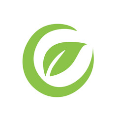 Green leaf ecology nature logo