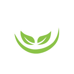 Green leaf ecology nature logo