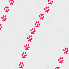 
Pet Paw Prints Pattern