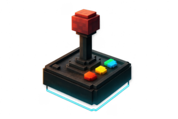 joystick isolated on white background