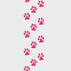 
Pet Paw Prints Pattern