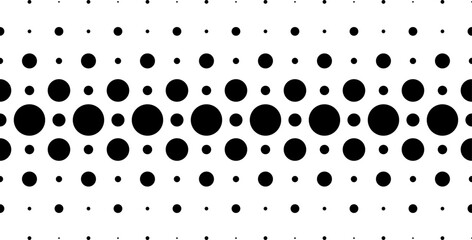 Seamless Halftone Density Gradient Texture Circles