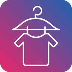 Laundry Line Icon Style