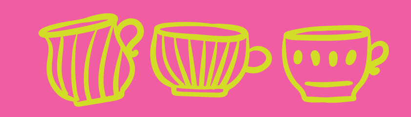 Cup Coffee Cappuccino Line art	