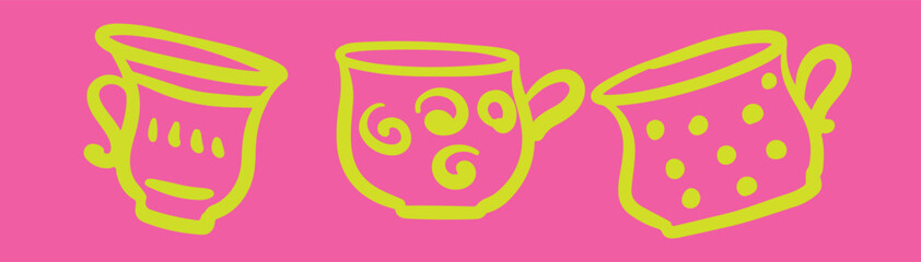 Cup Coffee Cappuccino Line art	