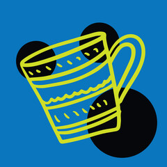 Cup Coffee Cappuccino Line art	