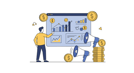 Analyzing Business Growth Strategies and Market Trends with Data Visualization and Financial Metrics