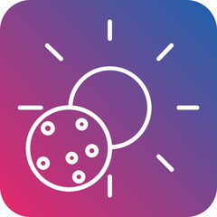 Eclipse Line Icon Style