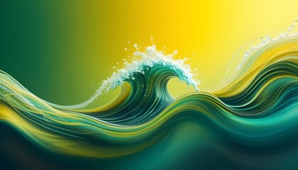 abstract colorful wave background, Abstract colorful background featuring a dynamic wave design with flowing blue lines, creating a vibrant, illustrative, and modern digital art concept