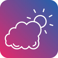 Weather App Line Icon Style