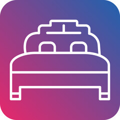 Bed Line Icon Style