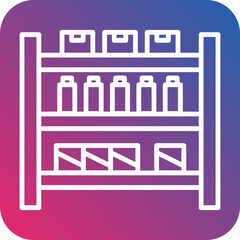 Shelf Line Icon Style