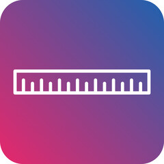 Ruler Line Icon Style