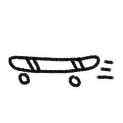 hand drawn skateboard illustration fun doodle scrapbook, doodle, scribble © Aamir Gfx