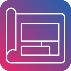 Blueprint Line Icon Style