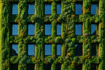 Green Geometry Wall