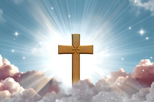 Inspirational Design for Ascension Day with Heavenly Elements