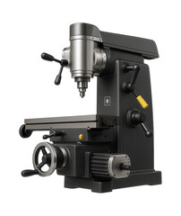 Universal milling machine equipped with a swiveling head and power feed for a general engineering workshop