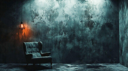 Scary grunge background featuring a dark smoke-filled wall Creates a haunting and eerie atmosphere ideal for horror themed designs