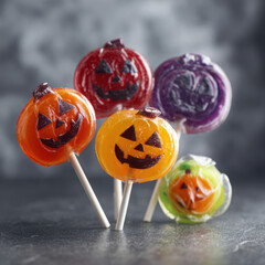 halloween pumpkin and candy