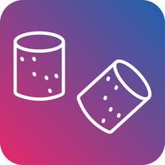 Marshmallow Line Icon Style