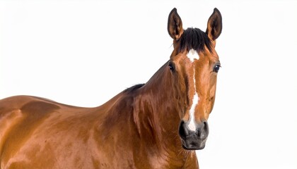 horse isolated on white