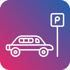 Parking Line Icon Style