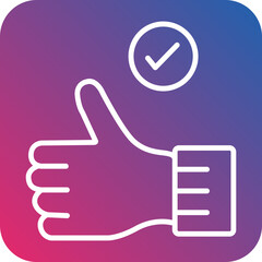 Like Line Icon Style