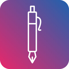 Pen Line Icon Style