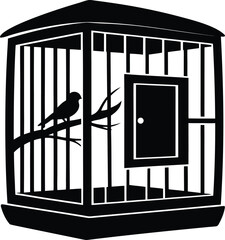 Bird Cage Silhouette