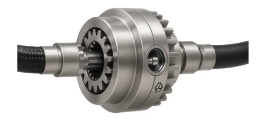 Gear coupling with a shear pin design for overload protection in a mining conveyor system