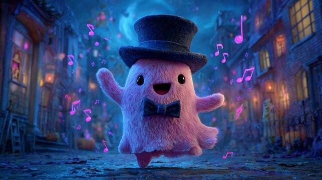 Playful Ghost in Haunted House Scene/お化け屋敷の遊び心あるゴースト3