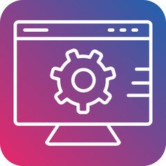 Web Setting Line Icon Style