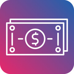 Money Line Icon Style