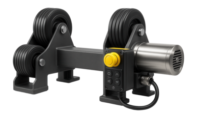 Pipe rotator with a variable speed motor for controlled rotation in a chemical processing plant