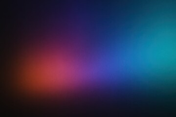 Obraz premium Vibrant gradient background with smooth transition from warm red to cool blue and teal