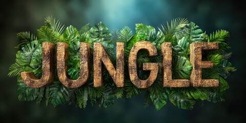 Jungle Font - Editable Three-Dimensional Text Effect for Typography Design