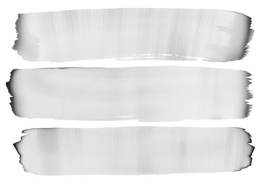 Hand-drawn gray grunge banners, brush strokes, vector elements on white background,  art, grunge