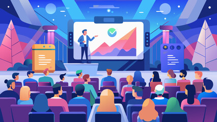 Virtual Product Launch Event With Big Screens