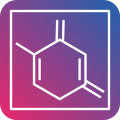 Thymine Line Icon Style