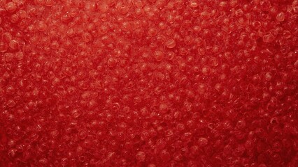 Unique texture of red bubble wrap close-up, detailed pattern, packaging material, protective cushioning, industrial background, vibrant color, macro photography, shipping concept, safety equipment, m