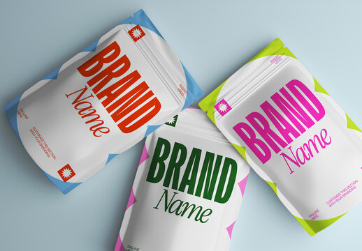 Pouch Food Packaging Mockup